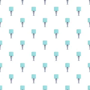 Teal lamps creating seamless pattern decoration background Illustrazione stock