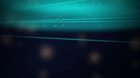 Teal laser beams glowing particles seamless loop motion background Vidéo 343628149