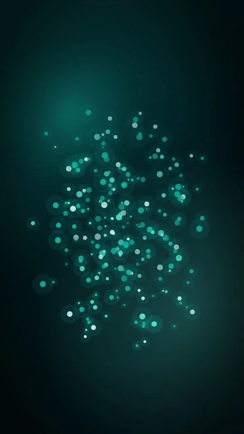 Teal Latent Point Cloud Morphing Between Clusters Vertical Seamless Loop Stock Footage 344007350