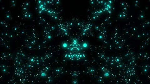 Teal Light Particle Abstract Background Vidéo 312112971
