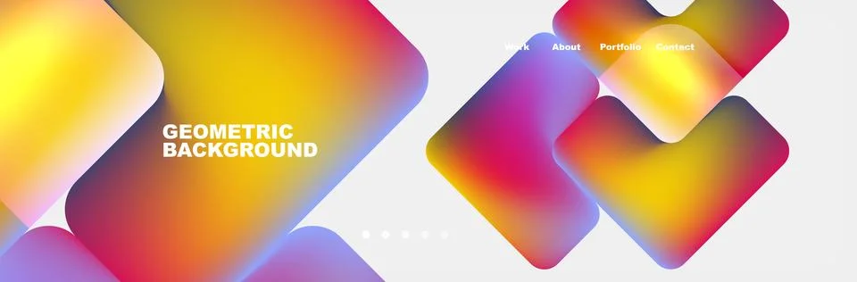 Teal Liquid color background design for Landing page site. Fluid gradient shapes Stock Illustration