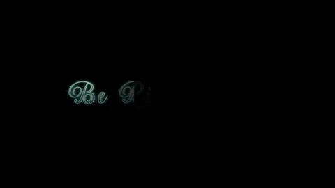 Teal neon Be Right Back script with subtle glitch and soft glow Stock Footage 316970579