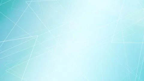 Teal network triangles and connecting lines dissolve into a bright sky-like.. Stock Illustration
