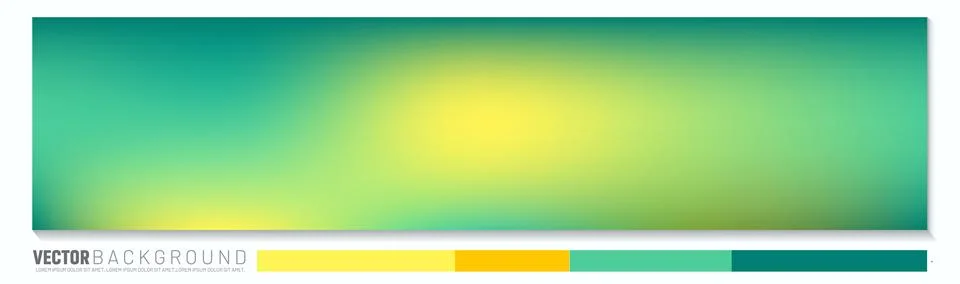 Teal, Orange, and Yellow gradient background Stock Illustration