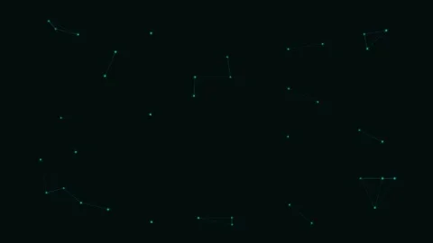 Teal Particle Network Fast Dynamic Network Loop Vidéo 342612047