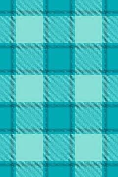 Teal pattern vector texture, fade seamless plaid tartan. Ribbon textile fab.. Stock Illustration