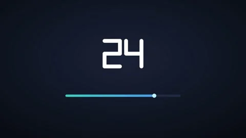 Teal Progress Bar Countdown Timer 30 Seconds for events presentations Stock Footage 342629724