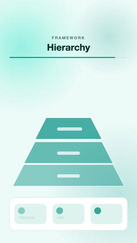 Teal Pyramid Stacking From Base To Apex Vertical Animated Background For Stock Footage 343855138