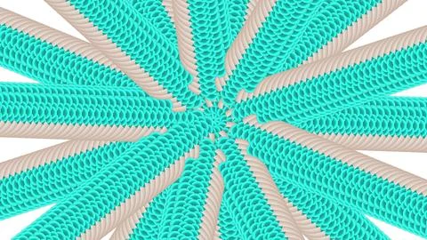 Teal scale columns radiating from center Stock Illustration