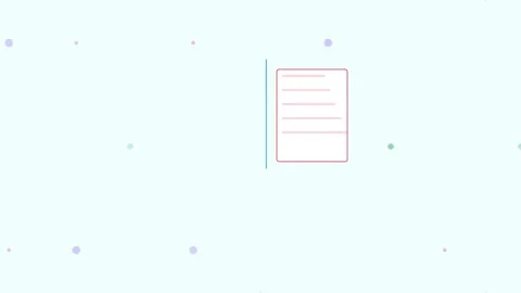 Teal Scan Document Digital Automate Loop Flat Design Loop Stock Footage 342606353