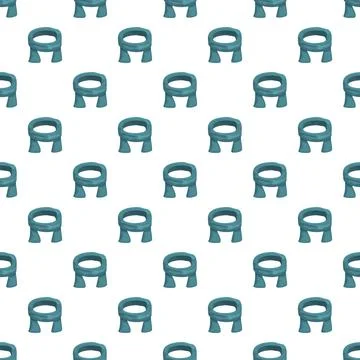 Teal scarves seamless pattern for winter fashion background Stock Illustration