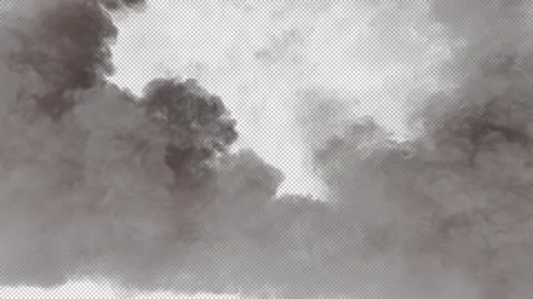 Teal smoke vortex explosion on transparent background Stock Footage 321628637