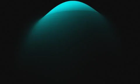 Teal Spotlight Arc on Dark Background image photo Illustrazione stock