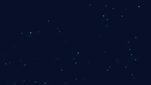 Teal star field for night sky winter visuals. Professional holiday motion 스톡 동영상 342624680