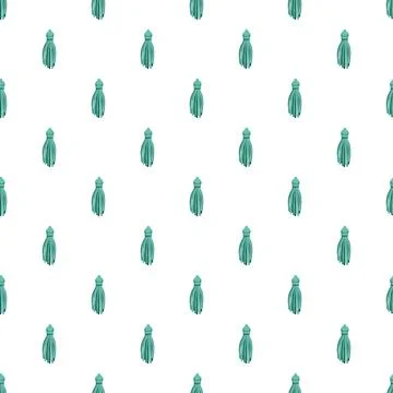 Teal tassels creating a decorative seamless pattern background 스톡 일러스트