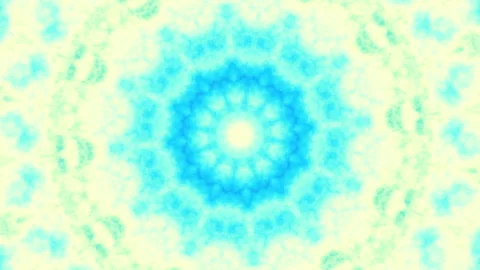 Teal tie-die mandala slowly spin spiritual abstract loop background Stock Footage 337139787
