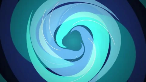 Teal vortex spiral spinning seamless loop motion background Video stock 344926429