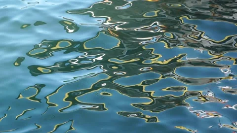 Teal Water Ripple Movement Video stock 327577456