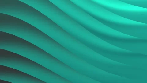 Teal wavy lines create a captivating abstract gradient background Stock-Footage 300998773