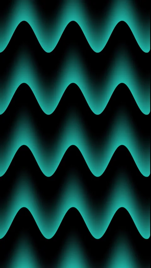 Teal Wavy Lines Vertical Flowing Abstract Background Video stock 342608731