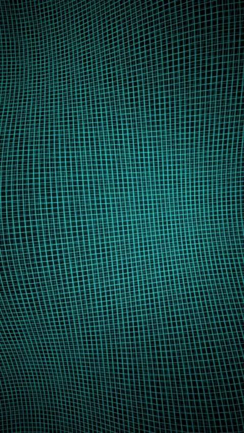 Teal wireframe digital grid waving seamless loop background Stock Footage 347034310