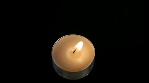 Tealight Candle 02 Stock Footage 10572831
