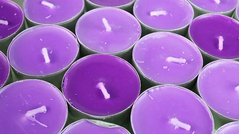 Tealight tealights mini candles Video stock 97166698