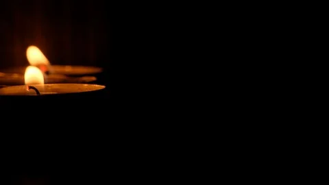 Tealights Candles Video stock 94366924