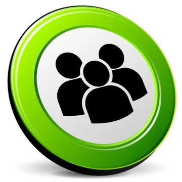 Team 3d icon Stock Illustration