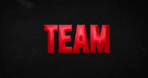 Team. 4K text animation Stock Footage 137485374