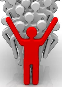 The team and teamwork Stock-Illustration