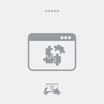 Team application flat icon Ilustração Stock