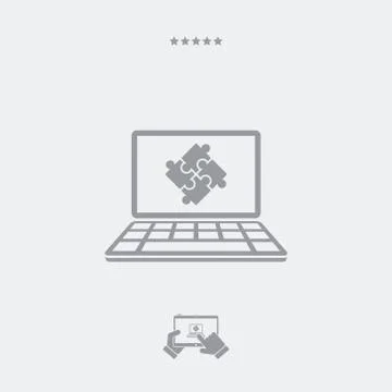 Team application flat icon Illustrazione stock
