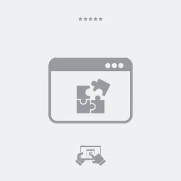 Team application flat icon Ilustração Stock