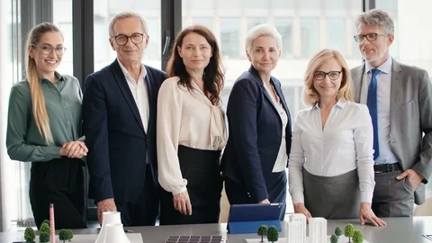 Team of architects in the office  Stock Footage 111315985