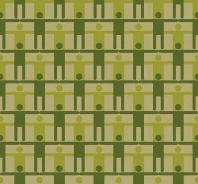 Team army Pattern seamless. People holding hands military Background. Busin.. 스톡 일러스트