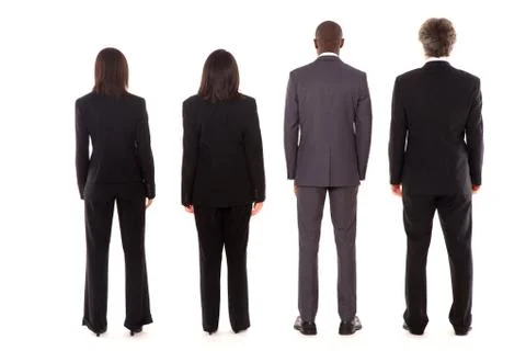 Team from behind Stock Photos