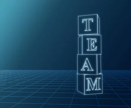 Team boxes Ilustración de archivo