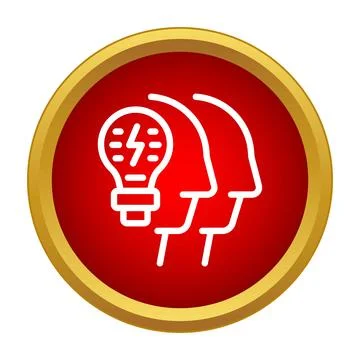 Team brainstorming new creative ideas and innovation bulb Stock Illustration