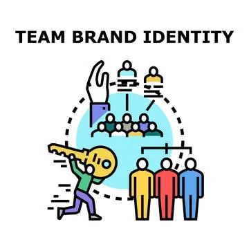 Team brand identity vector concept illustration Stockillustratie