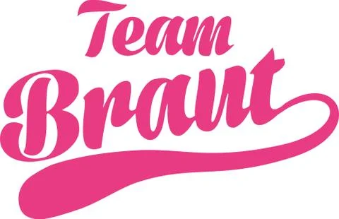 Team Bride german Stock Illustration