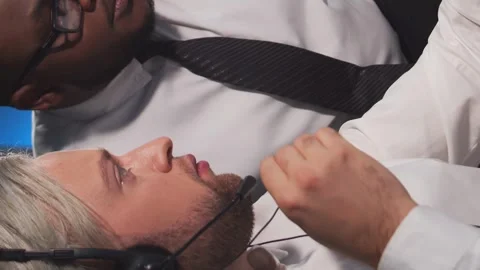 Team of brokers is working in office using workstation and analysis technology Stock Footage 262967345