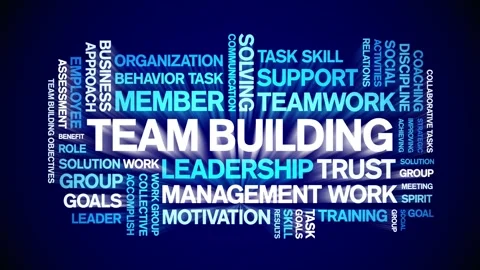 Team Building animated word cloud,animat... | Stock Video | Pond5