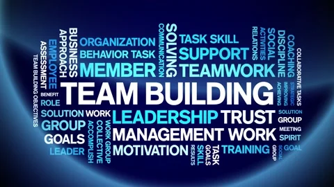 Team Building animated word cloud,animat... | Stock Video | Pond5