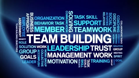 Team Building animated word cloud,animat... | Stock Video | Pond5