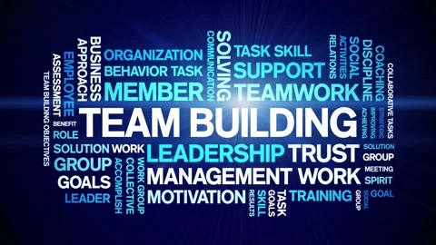 Team Building animated word cloud,animat... | Stock Video | Pond5