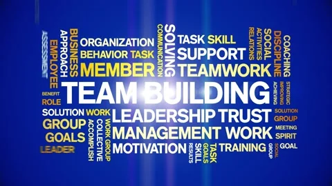 Team Building animated word cloud,animat... | Stock Video | Pond5