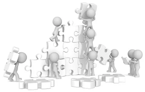 Team Building. Illustrazione stock