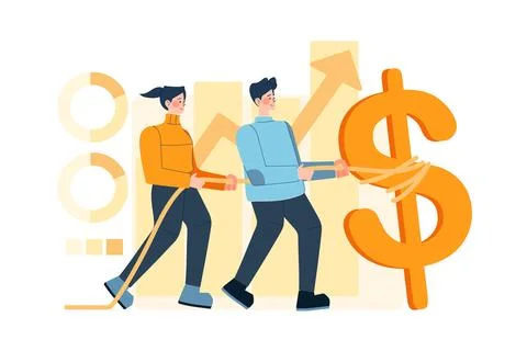 Team Building Ilustración de archivo