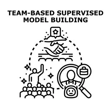 Team building for supervised model development process 库存插图
